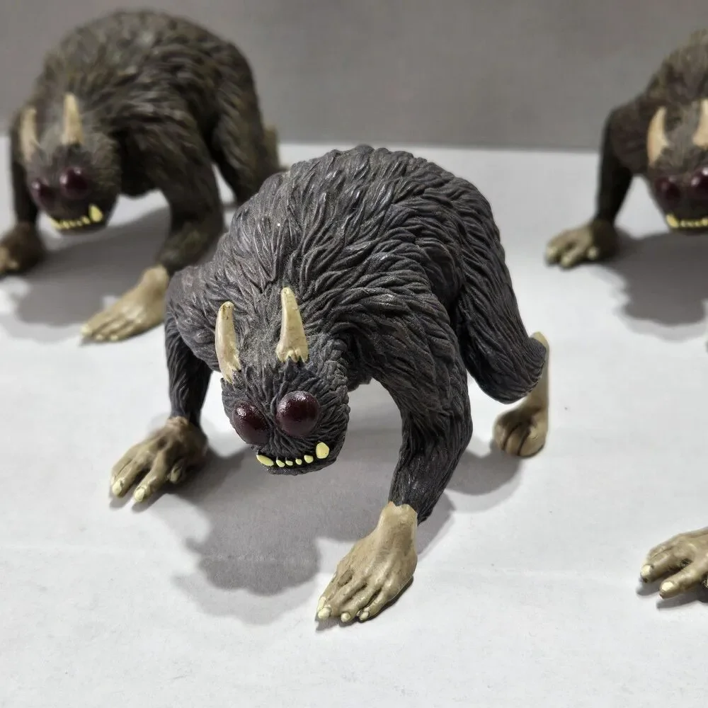 Lot of 4 Bone Comic Rat Creature Figures - Jeff Smith Collectibles